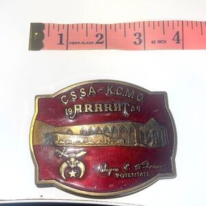 Vintage  Masonic belt buckle